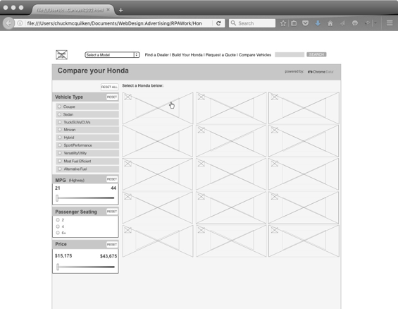 Compare tool prototype