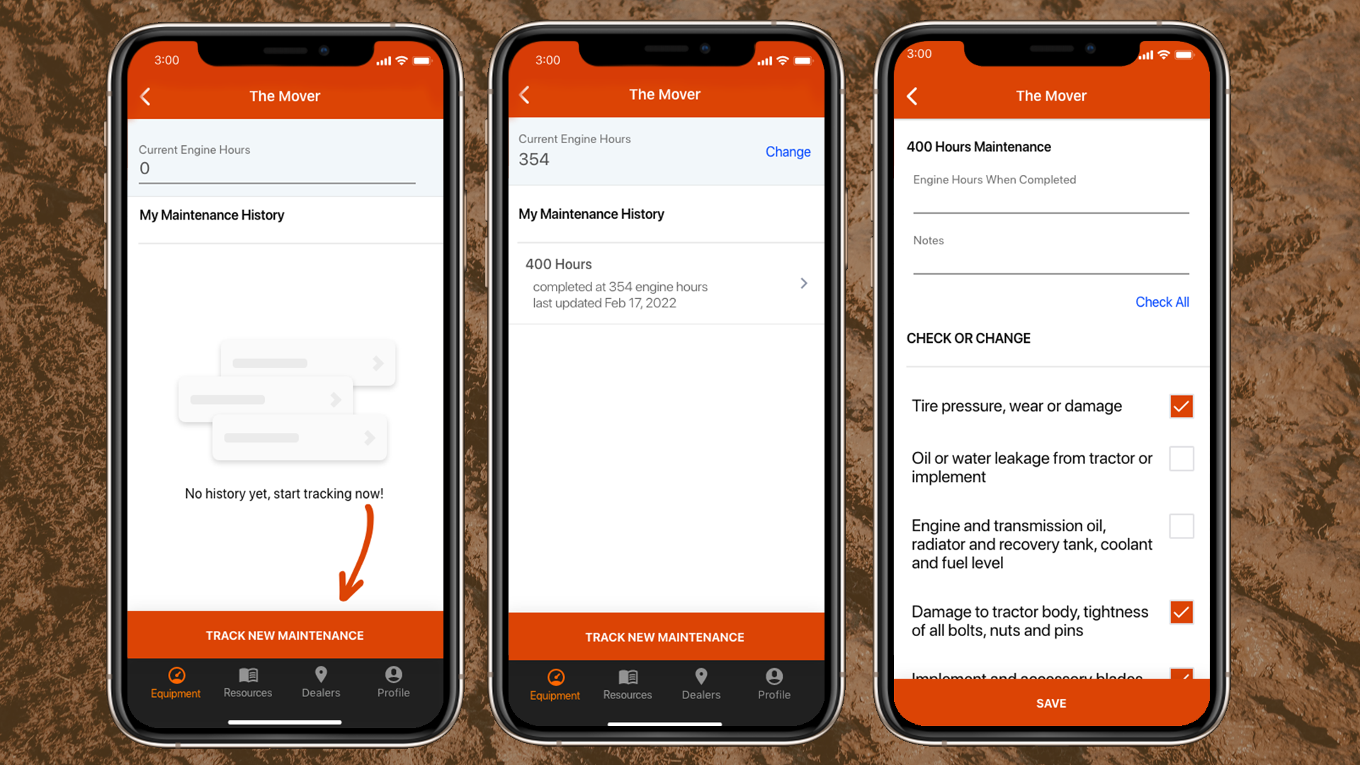Maintenance Tracking