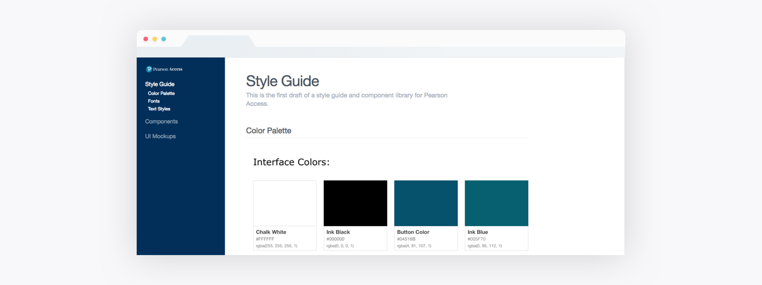 Basic Style Guide Website