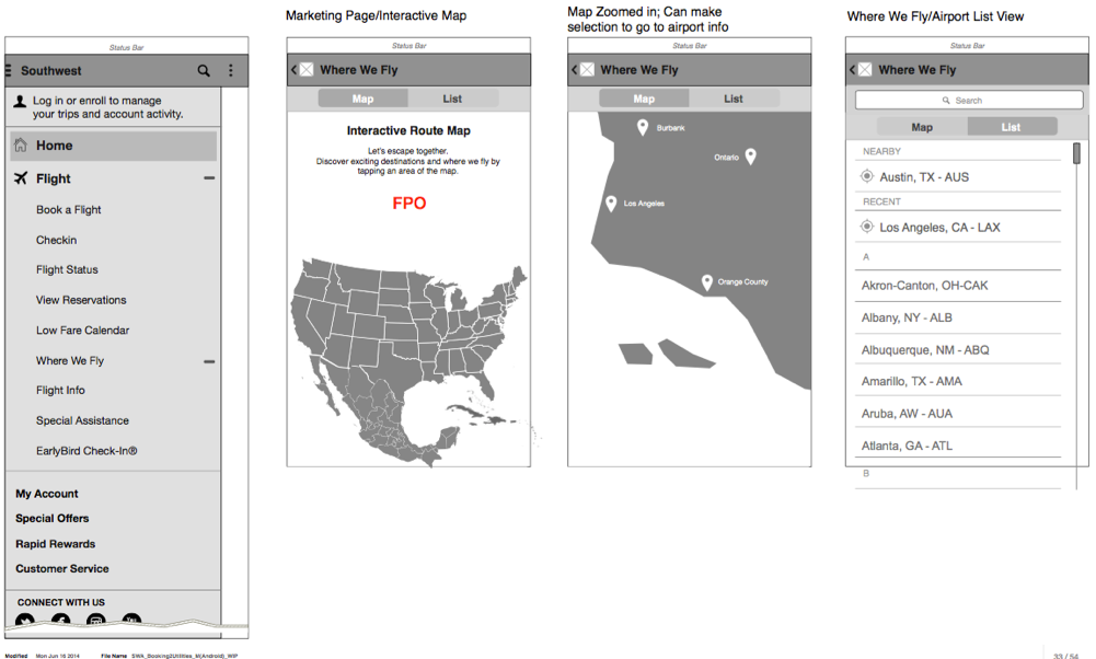 Android Wireframes - Utilities
